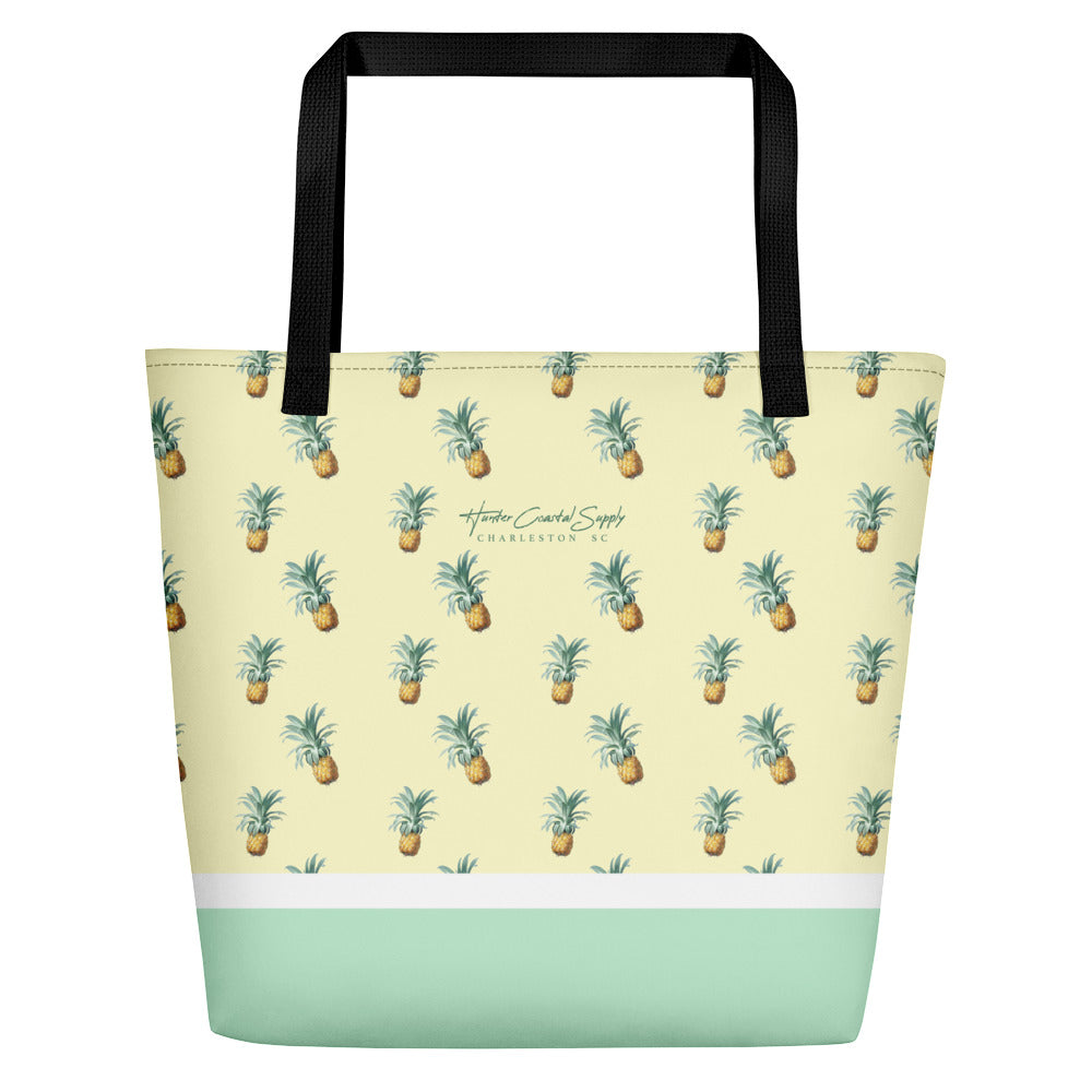 Hunter Coastal Supply - Welcome Pale Yellow Beach Bag