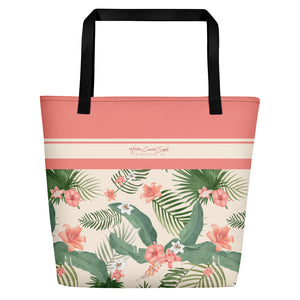 Hunter Coastal Supply - Palms Pink Beach Bag