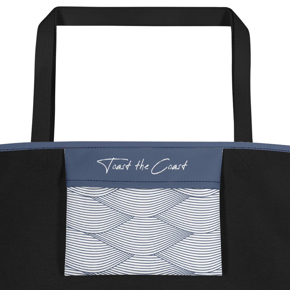 Hunter Coastal Supply - Simple Swell Blue Beach Bag