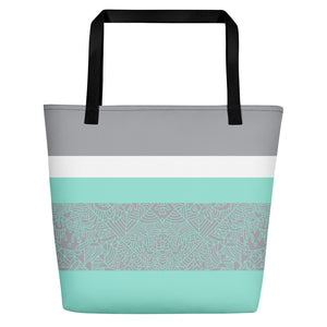 Hunter Coastal Supply - Aztec Aqua Beach Bag