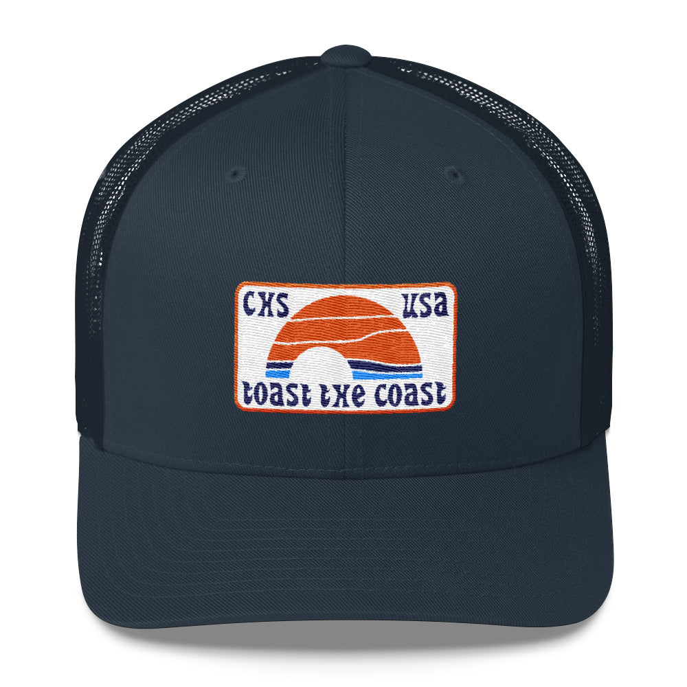 Hunter Coastal Supply - Sundown Trucker Hat (mid-profile)