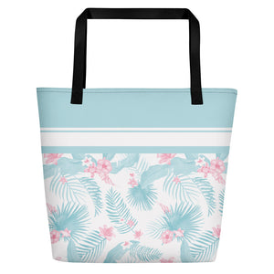 Hunter Coastal Supply - Palms Blue Beach Bag