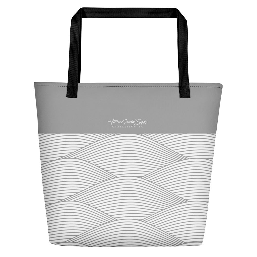 Hunter Coastal Supply - Simple Swell Grey Beach Bag