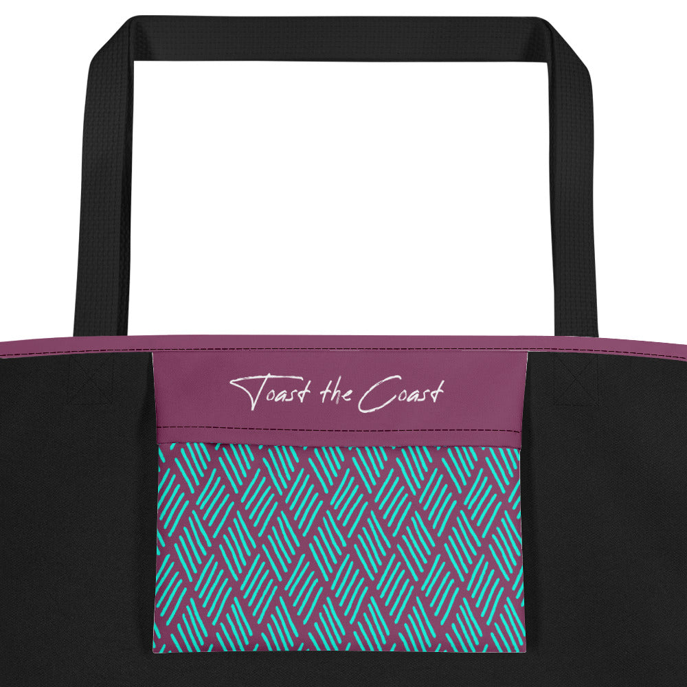 Hunter Coastal Supply - Etched Purple Beach Bag