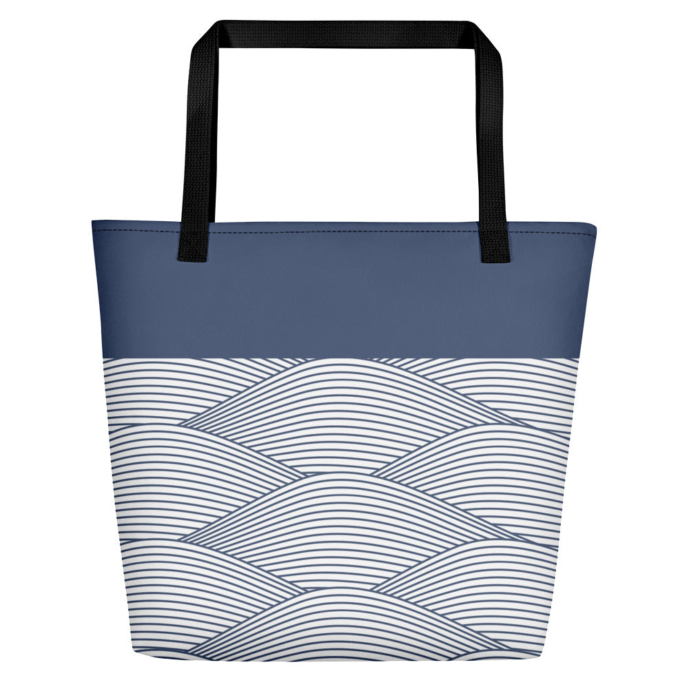Hunter Coastal Supply - Simple Swell Blue Beach Bag